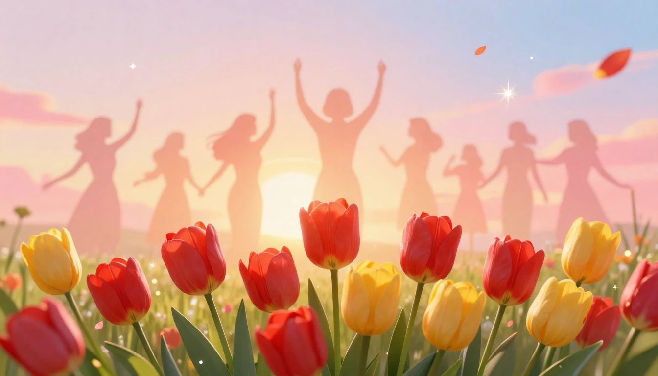 A vibrant and elegant digital art composition celebrating In...