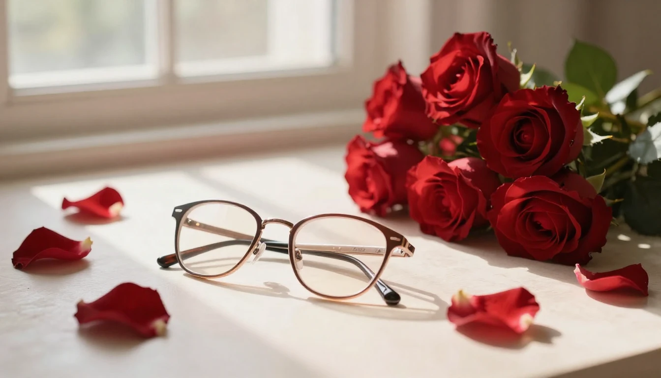 A beautiful and romantic composition featuring a pair of ele...