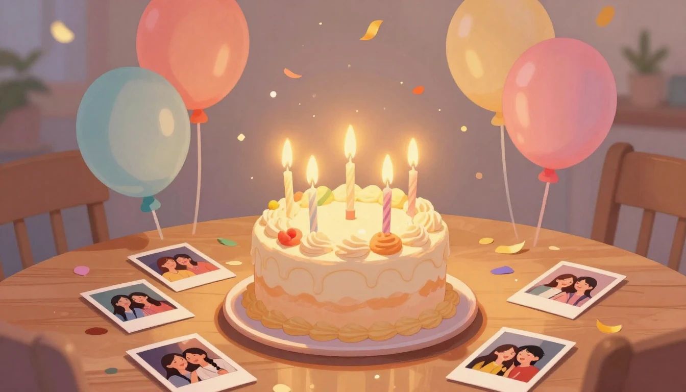 A heartwarming illustration of a beautifully decorated birth...