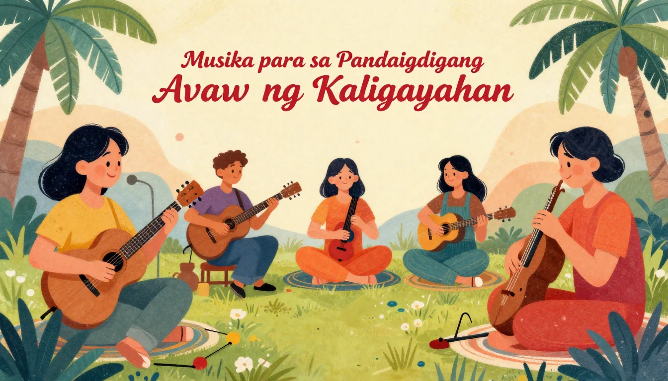 Album cover art for instrumental music about Musika para sa ...