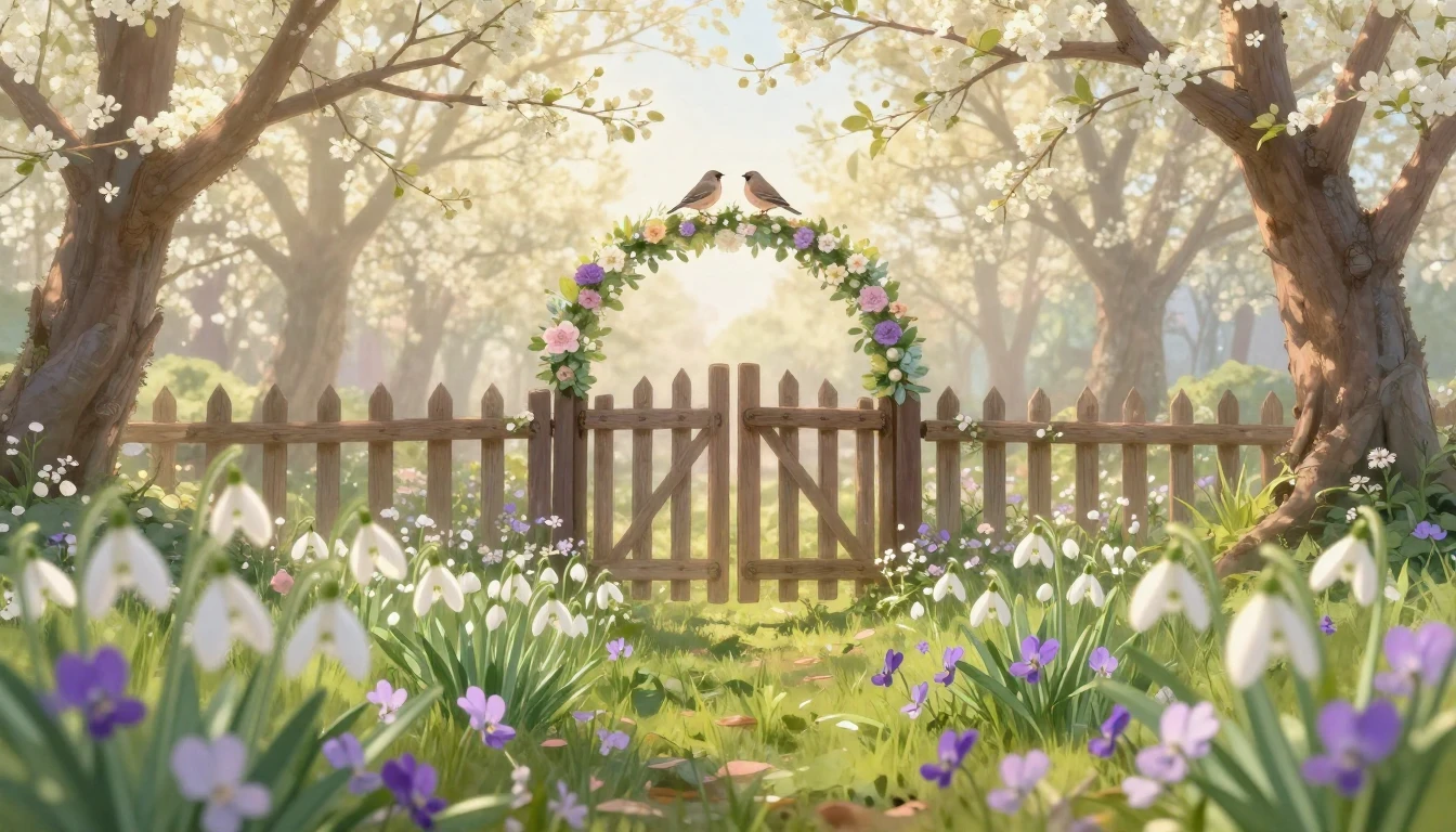 A beautiful and ethereal scene representing the Romanian hol...