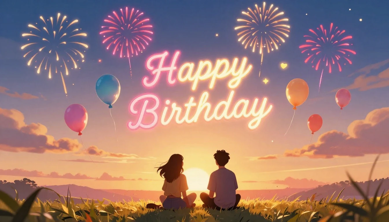 A vibrant and festive illustration symbolizing strong friend...