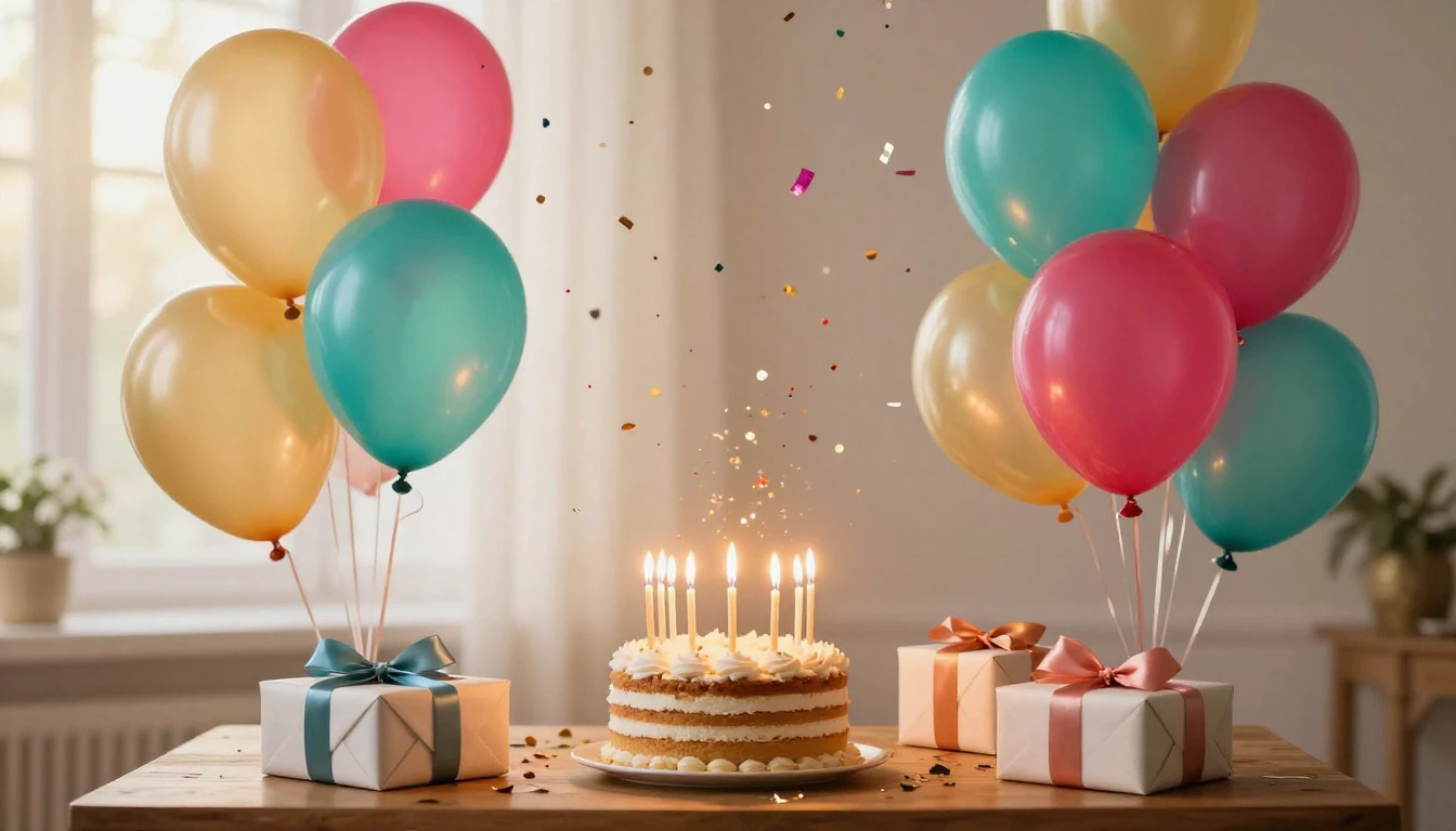 A vibrant and festive scene celebrating a joyous occasion. T...