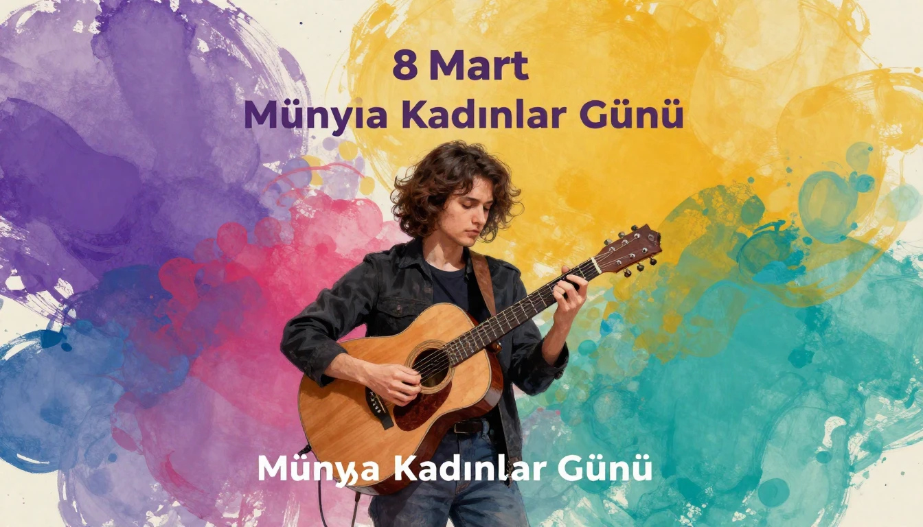Album cover art for instrumental music about 8 Mart Dünya Ka...