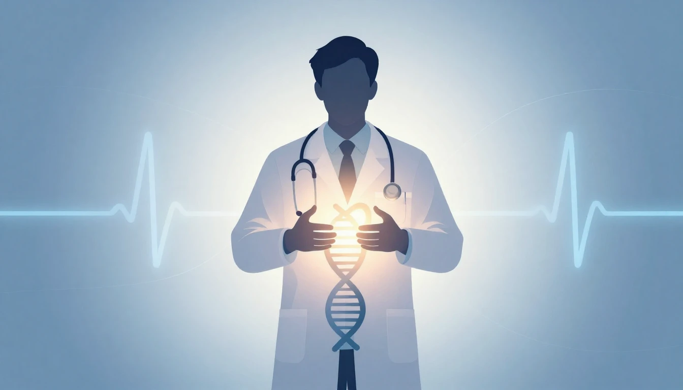 A heartwarming digital art illustration celebrating medical ...