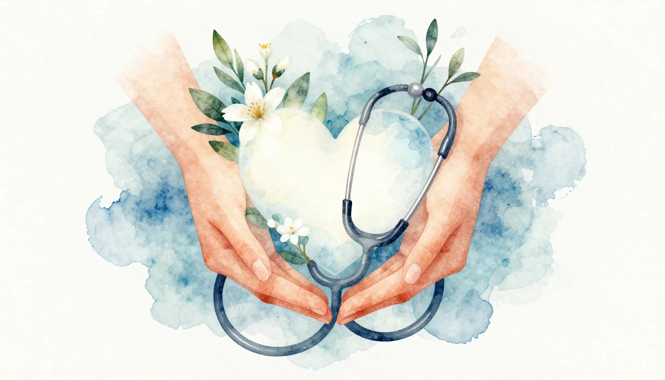 A soft watercolor illustration depicting a symbolic represen...