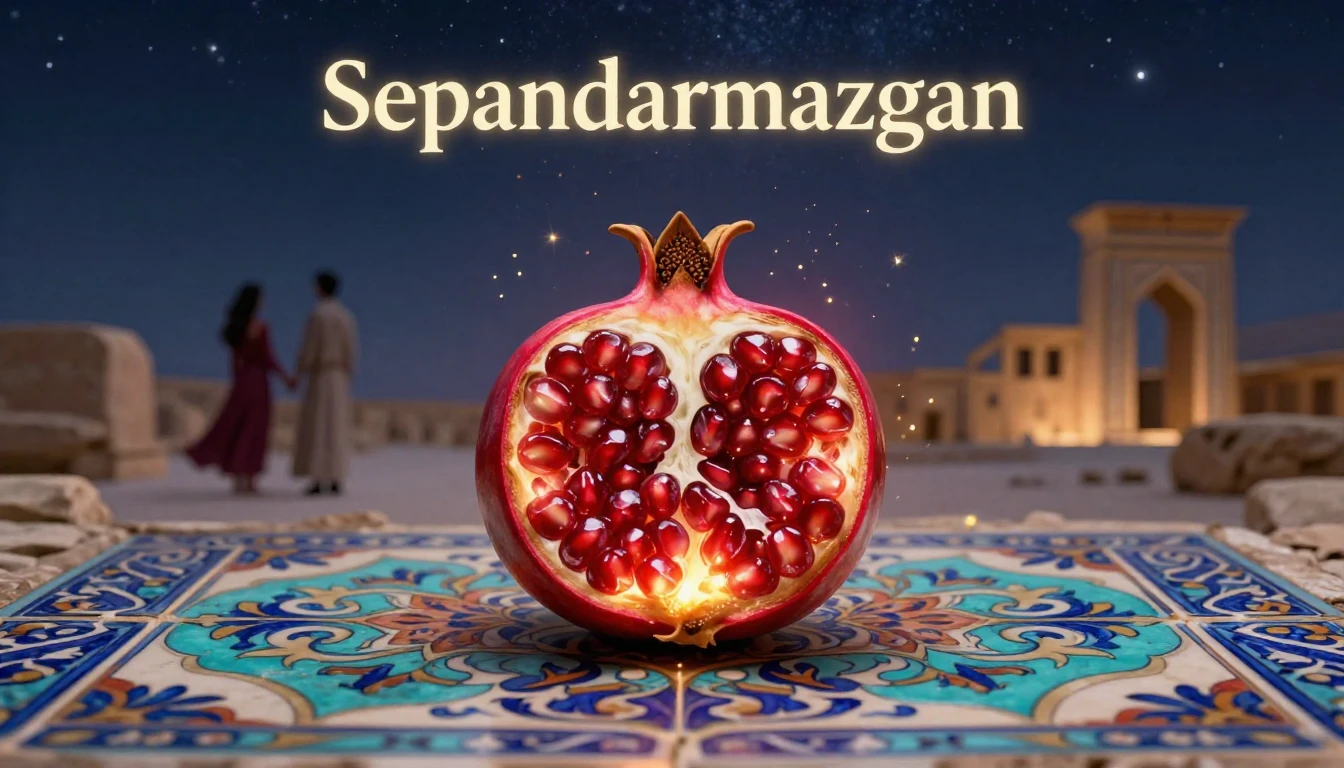 A romantic and conceptual album cover representing Sepandarm...