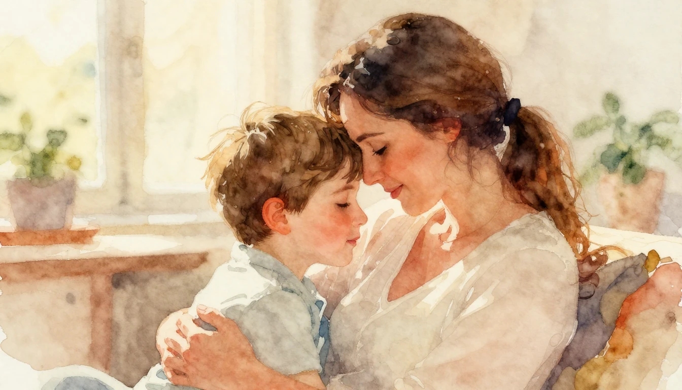 A beautiful and emotional watercolor painting for a song alb...