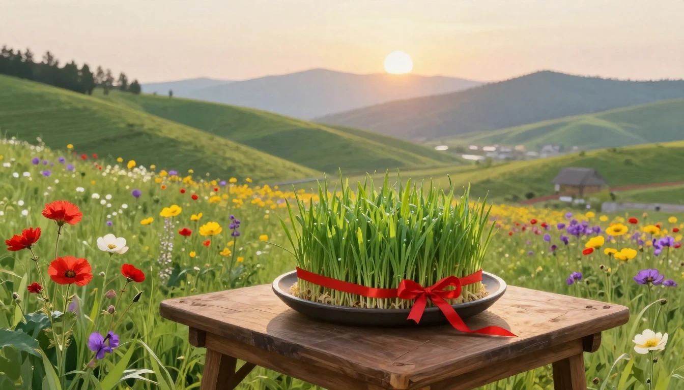 A breathtaking landscape capturing the essence of a spring f...