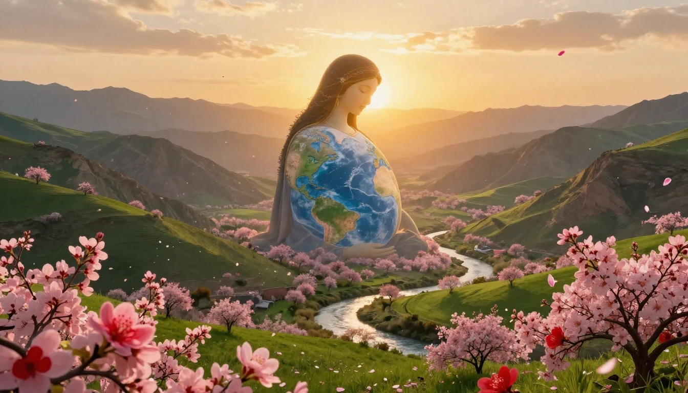 A breathtaking landscape inspired by ancient Persia during s...