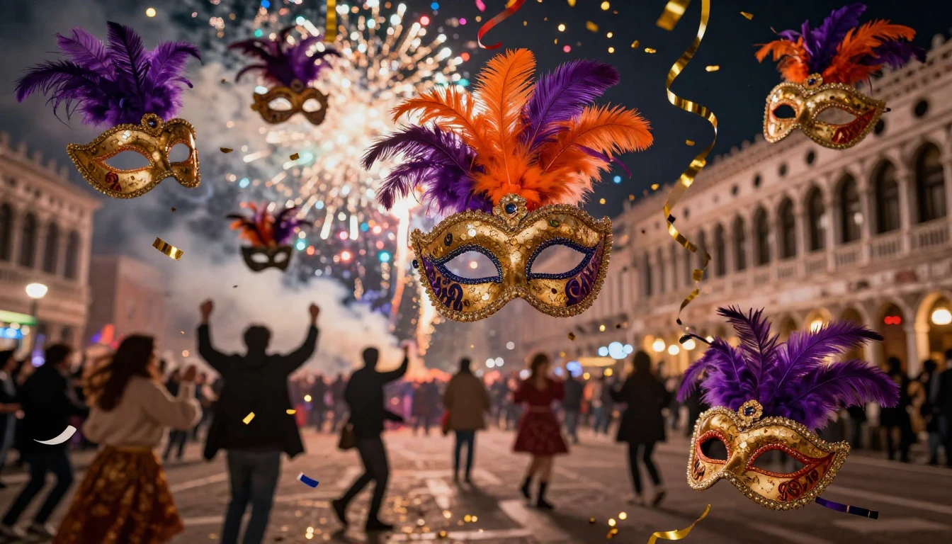 A vibrant explosion of colors representing a traditional Car...