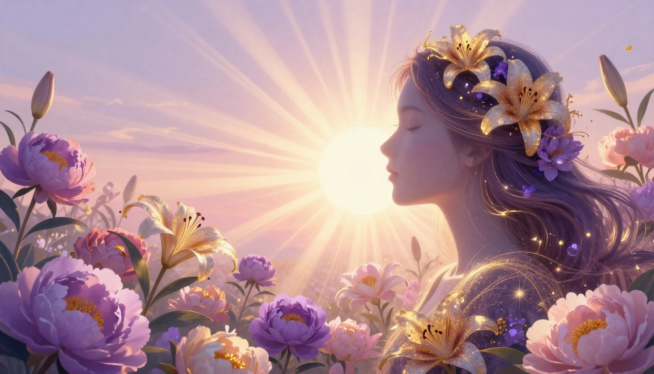 A vibrant digital art piece symbolizing growth and unity. A ...