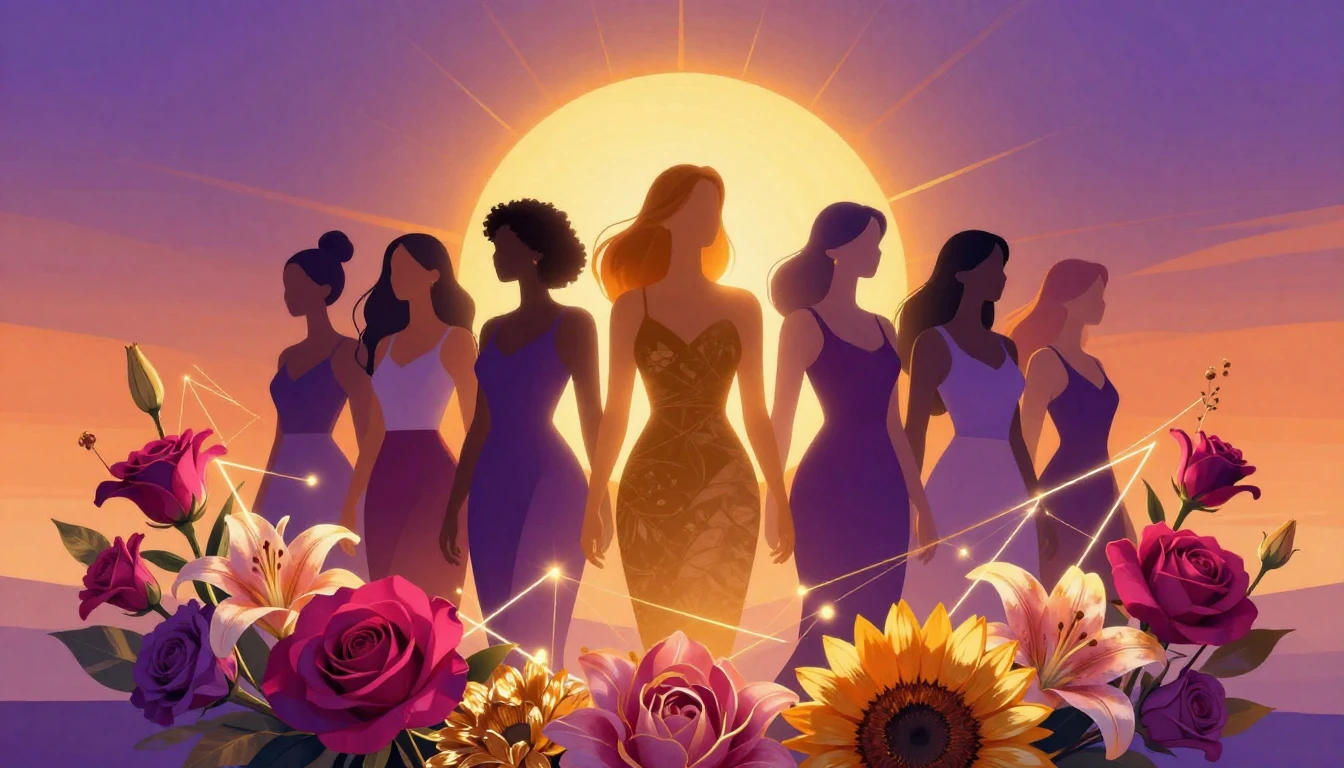 A vibrant and empowering conceptual illustration for Interna...