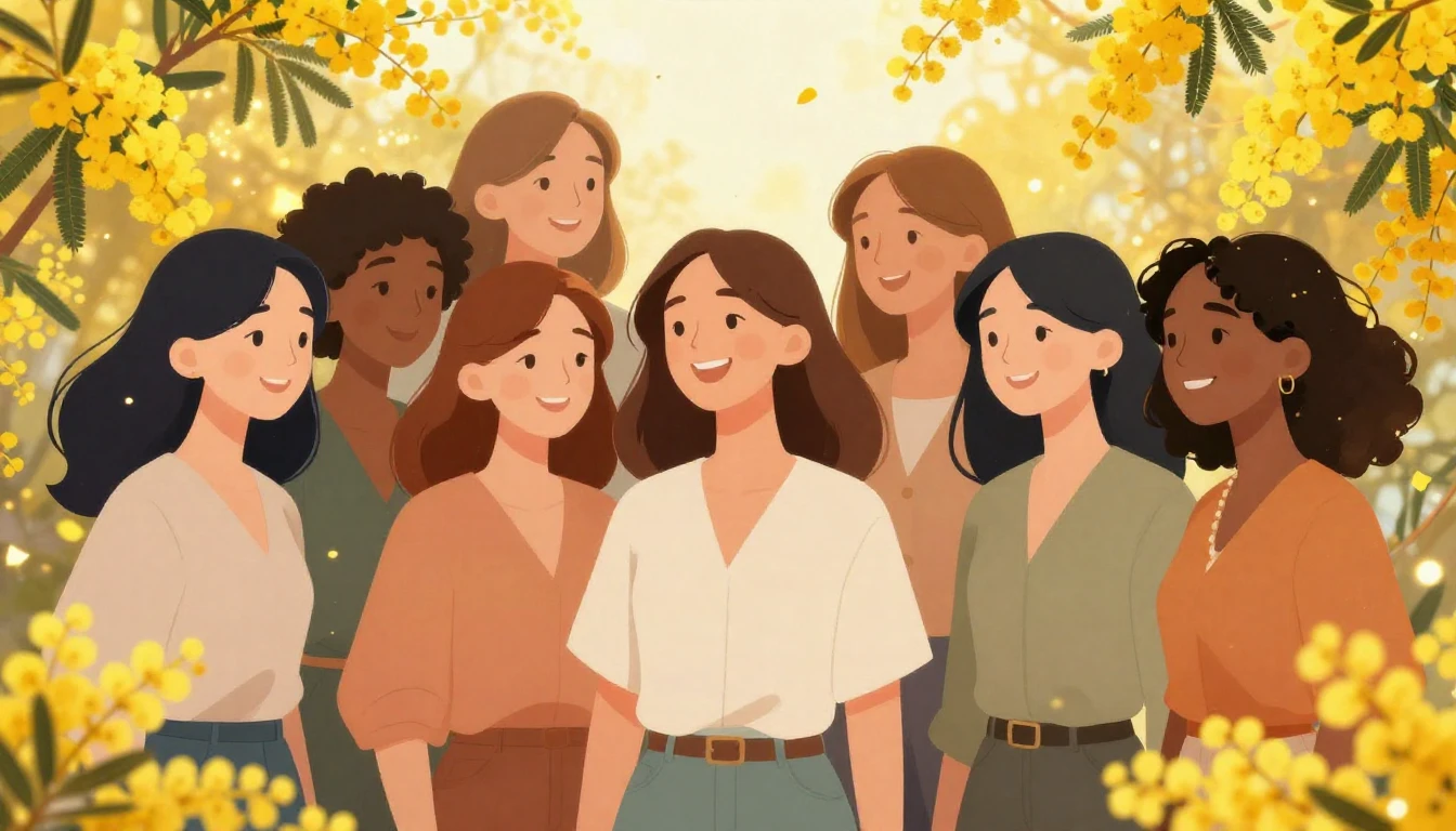 A beautiful and uplifting illustration celebrating Women's D...