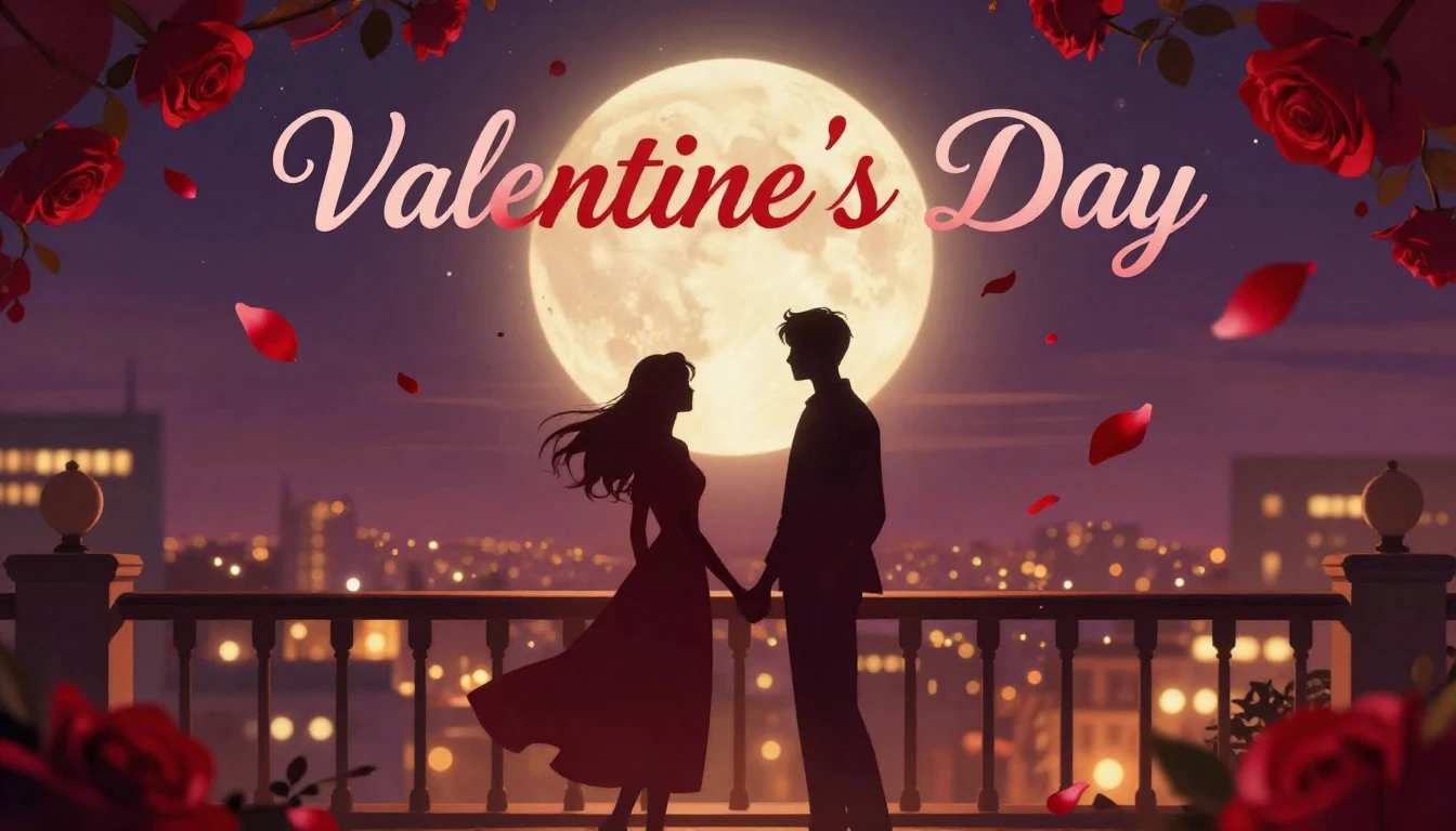 A romantic and dreamy digital artwork for a Valentine's Day ...