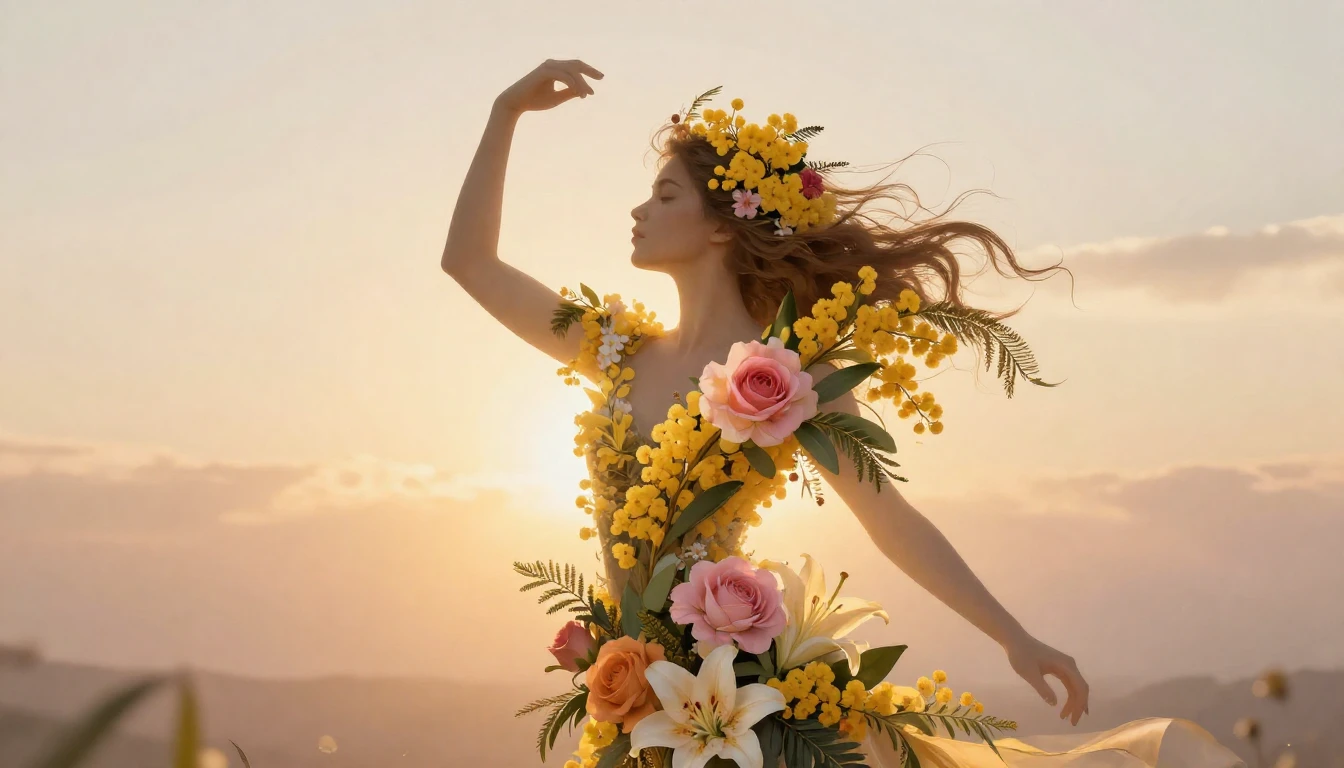 An artistic and ethereal illustration celebrating Internatio...