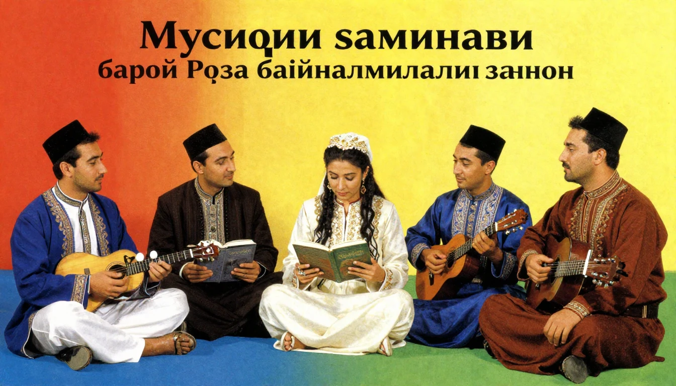 Album cover art for instrumental music about Мусиқии заминав...
