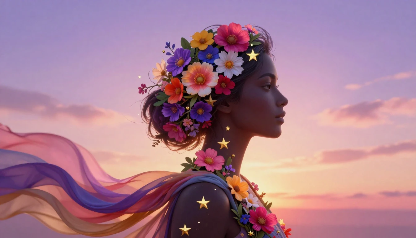 A conceptual digital art piece celebrating International Wom...