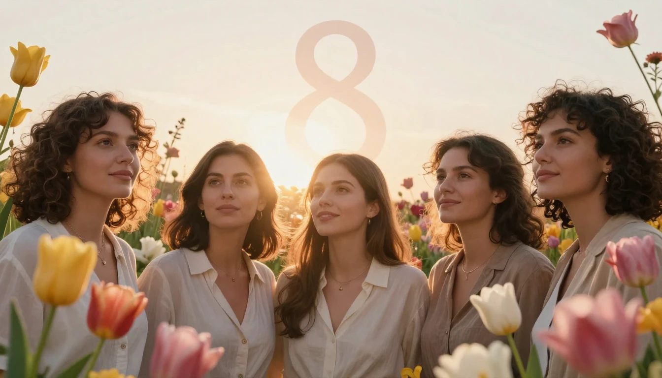 A beautiful, empowering composition of diverse women standin...