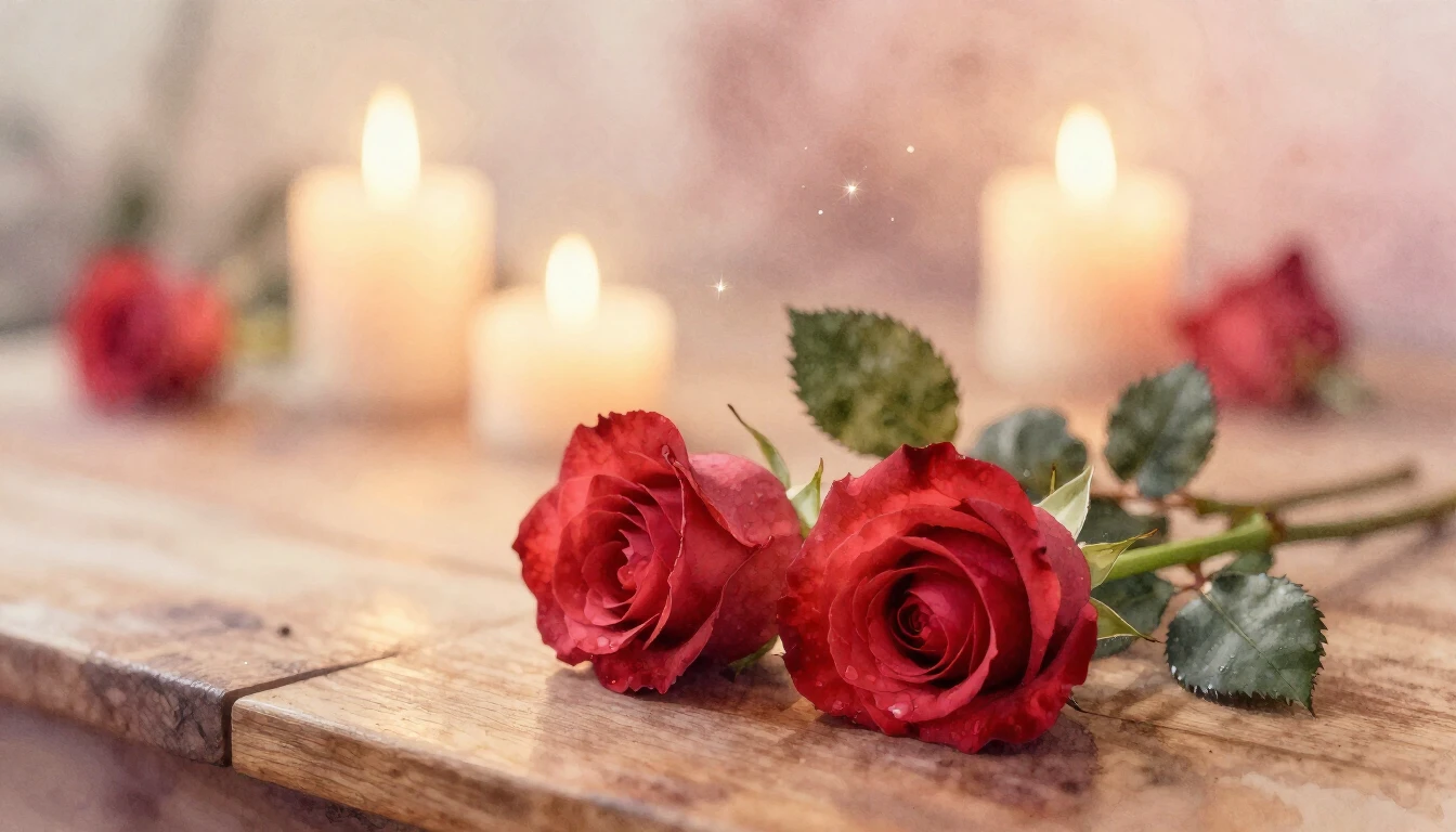 A soft and ethereal watercolor painting depicting two delica...