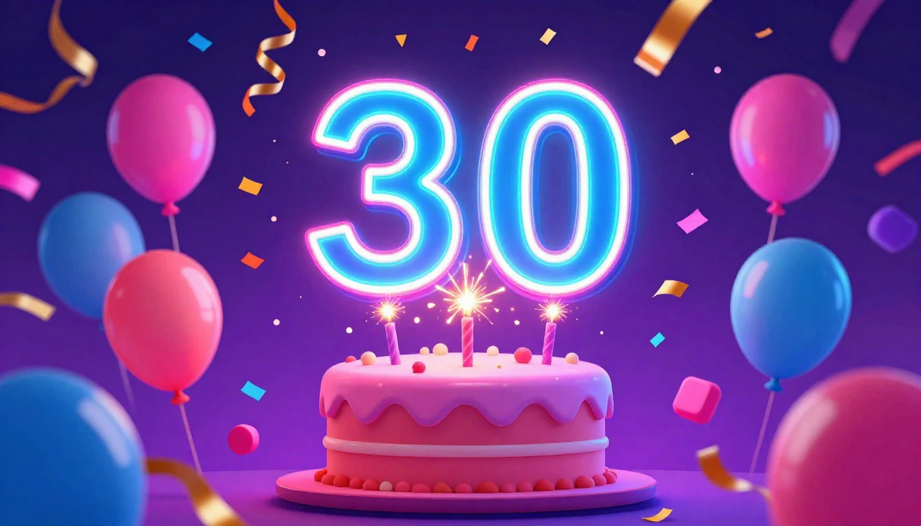 A vibrant and festive digital art illustration symbolizing a...