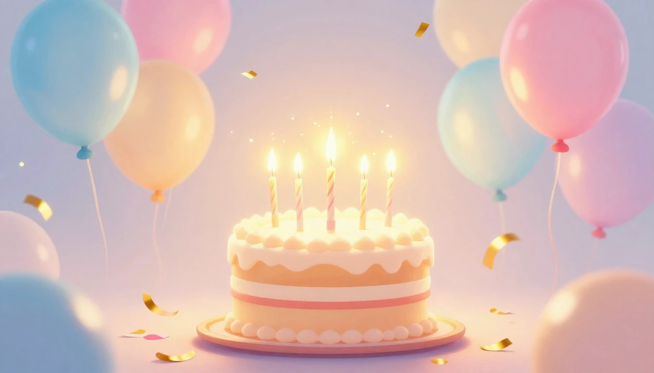 A vibrant and heartwarming celebration scene designed as a d...