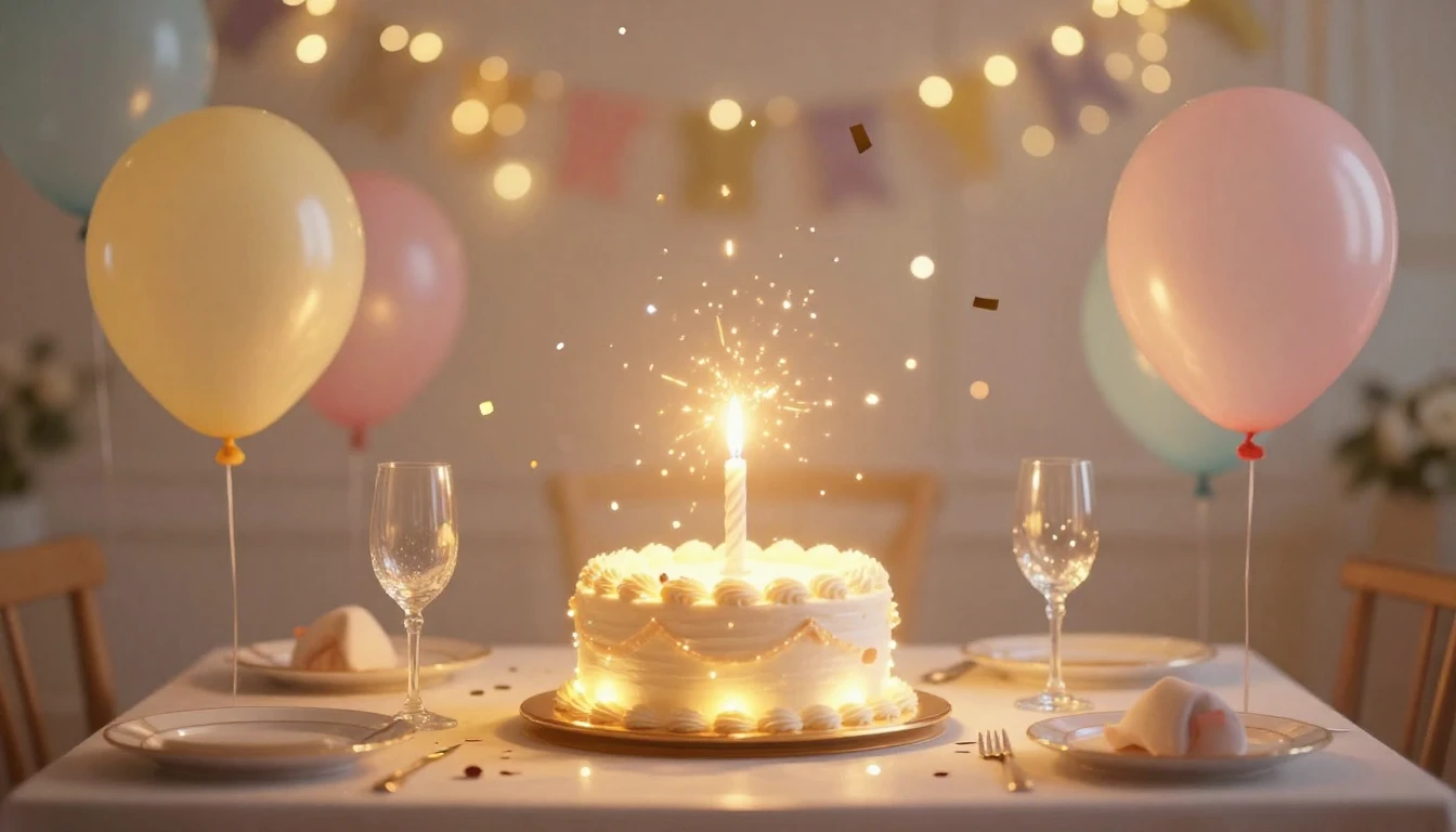 A vibrant and festive scene featuring a beautifully decorate...