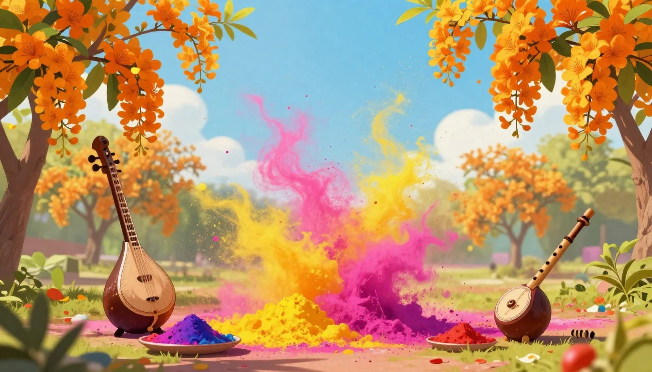 A vibrant and joyful illustration of the Spring Festival (Ba...