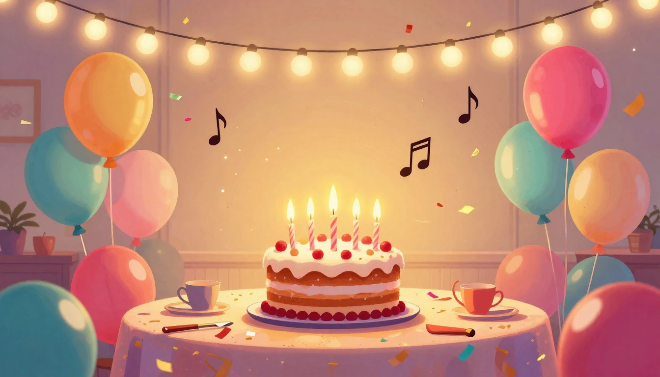 A highly detailed, vibrant digital illustration of a festive...