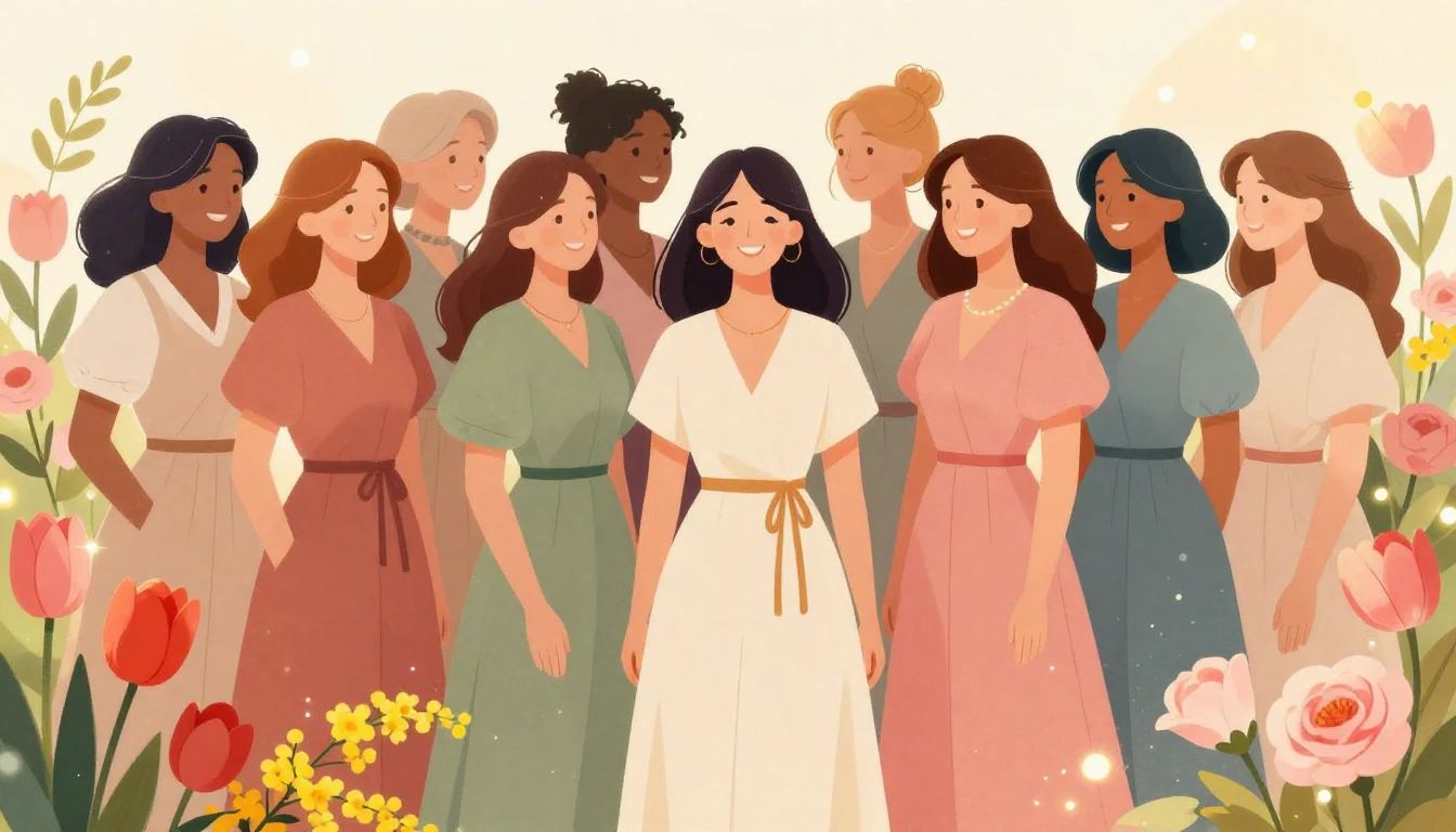 A beautiful and elegant illustration celebrating Women's Day...