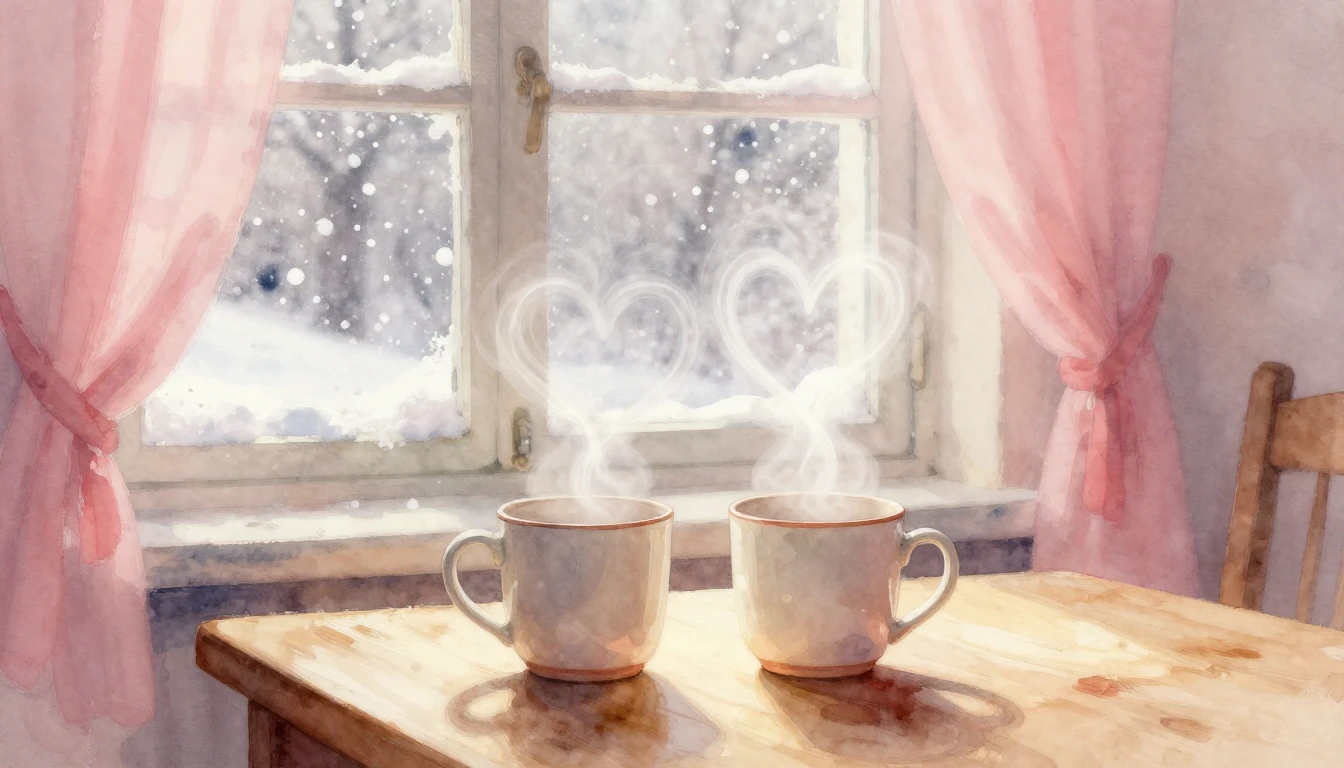 A romantic and dreamy watercolor painting illustrating the e...