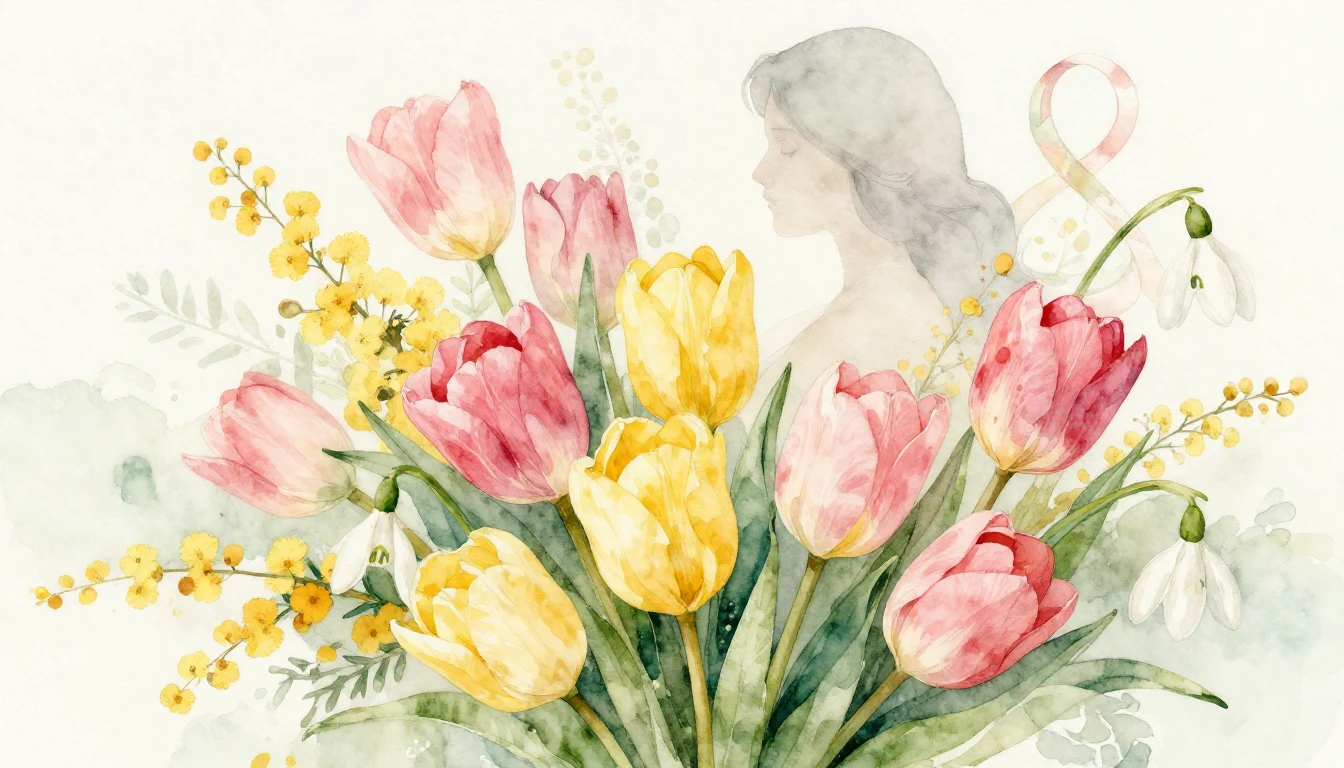 A beautiful, artistic watercolor painting celebrating Intern...