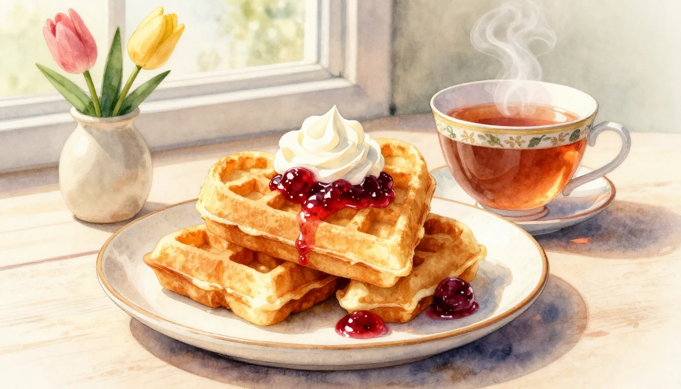 A beautiful watercolor painting of a stack of golden heart-s...