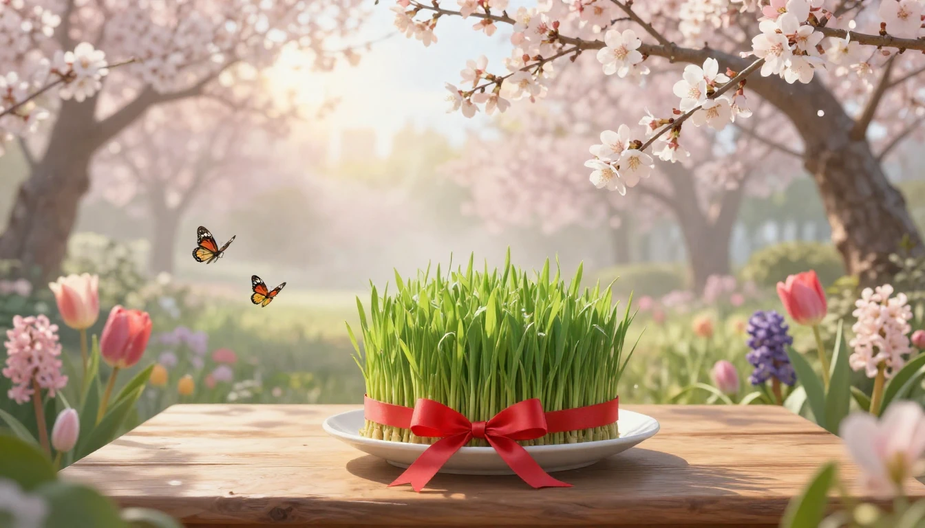 A breathtaking landscape celebrating the arrival of spring. ...