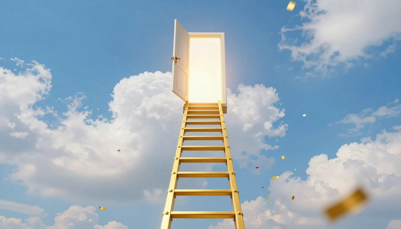 A bright and inspiring conceptual image representing career ...