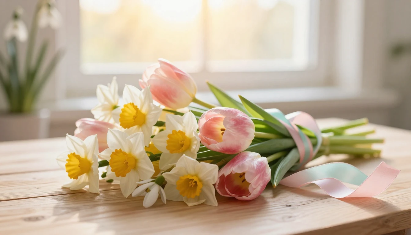 A beautiful, elegant composition celebrating Women's Day. A ...