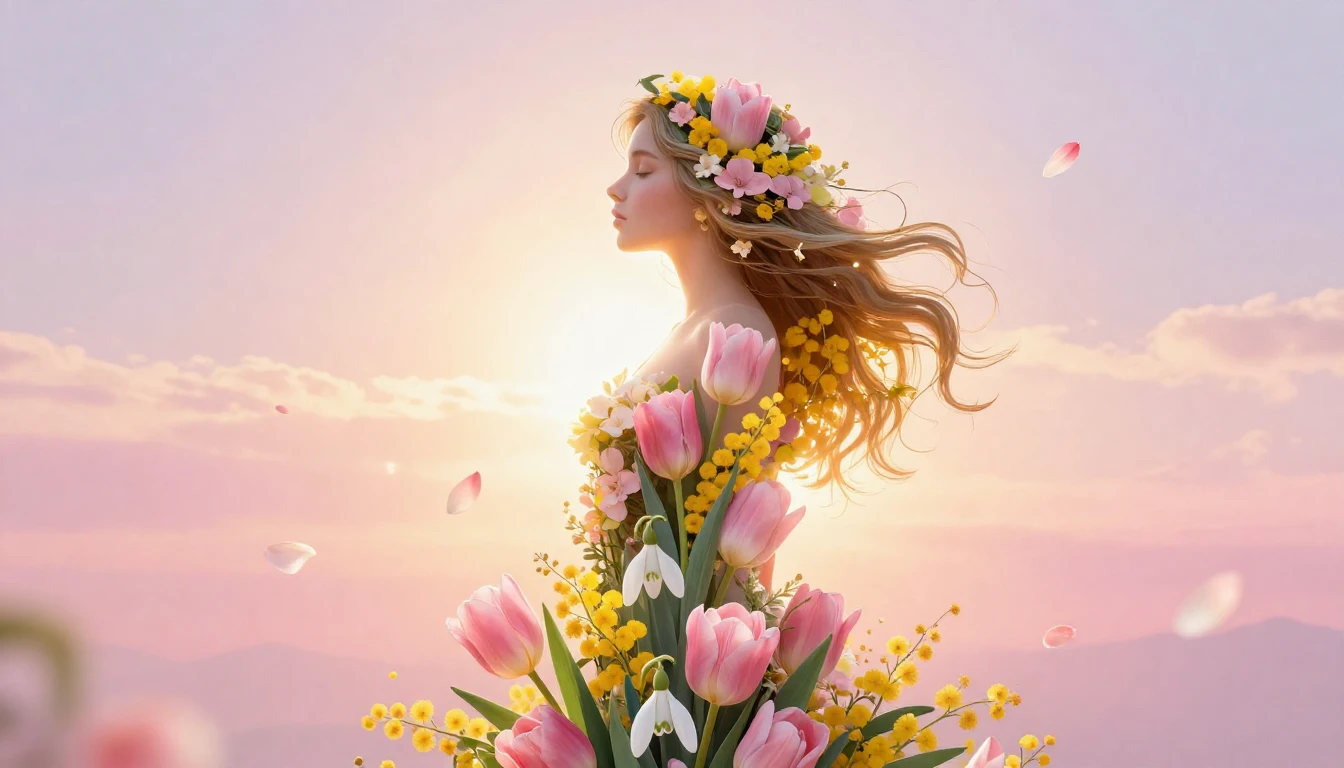 A vibrant and elegant illustration celebrating International...