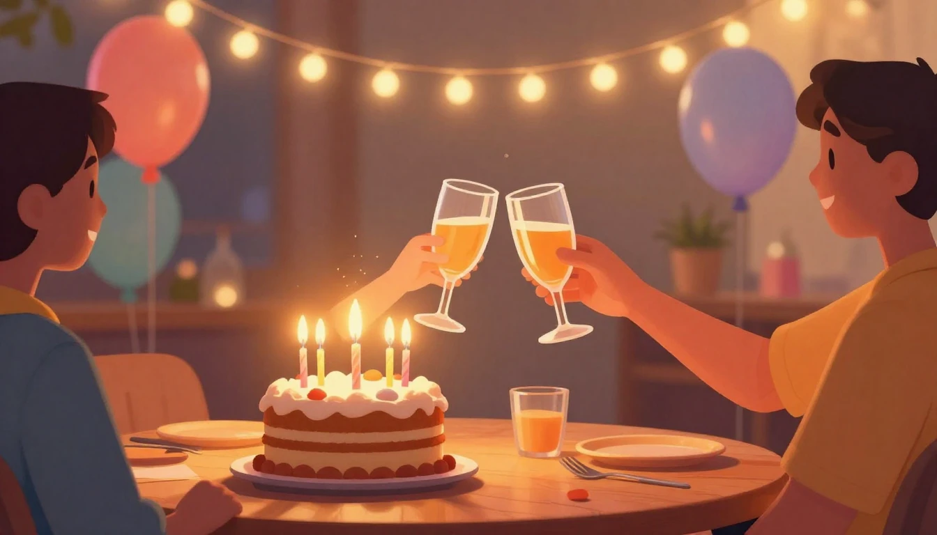 A vibrant and festive digital art illustration symbolizing f...