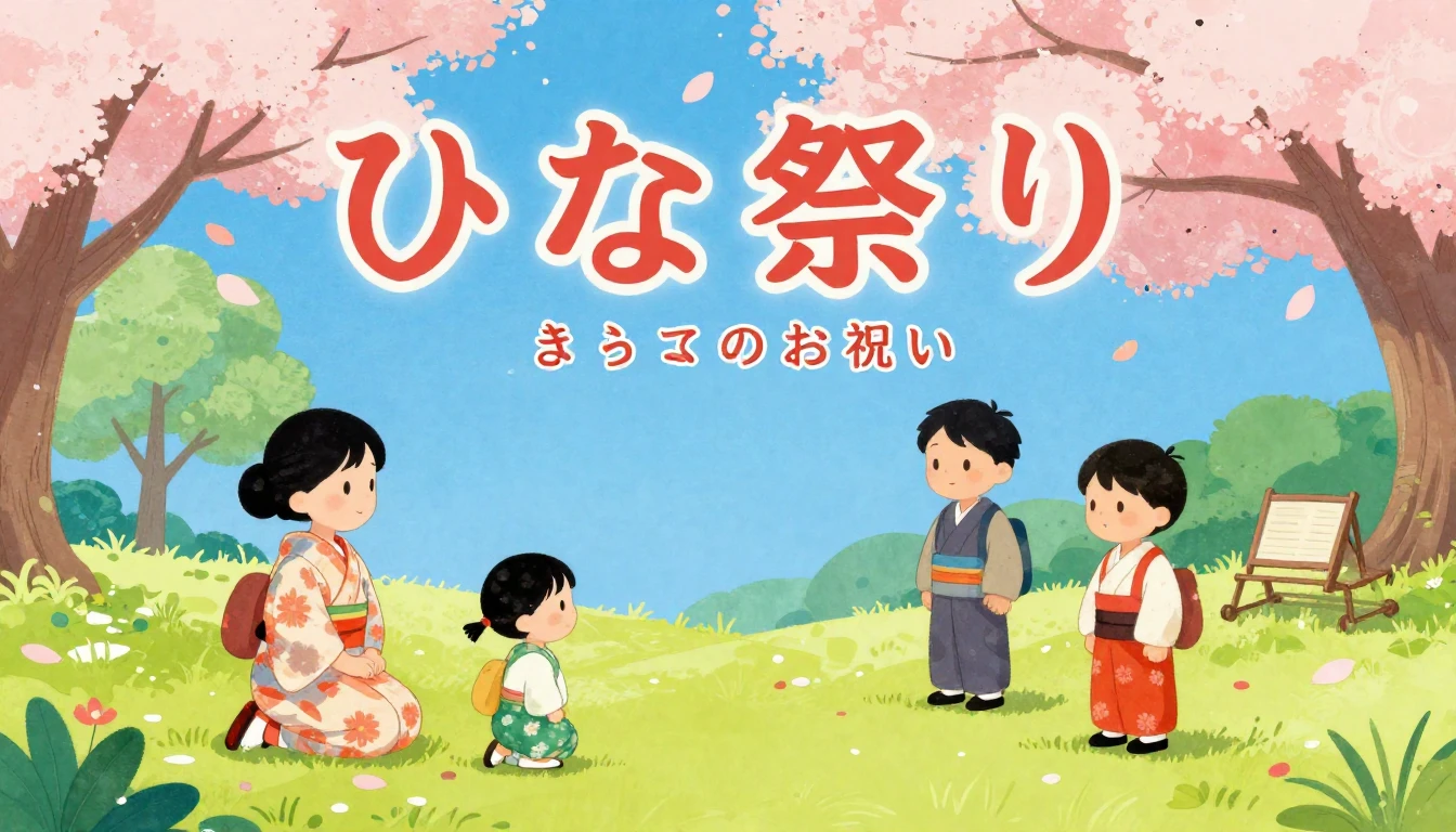 Album cover art for instrumental music about ひな祭りのお祝いのための心地よ...