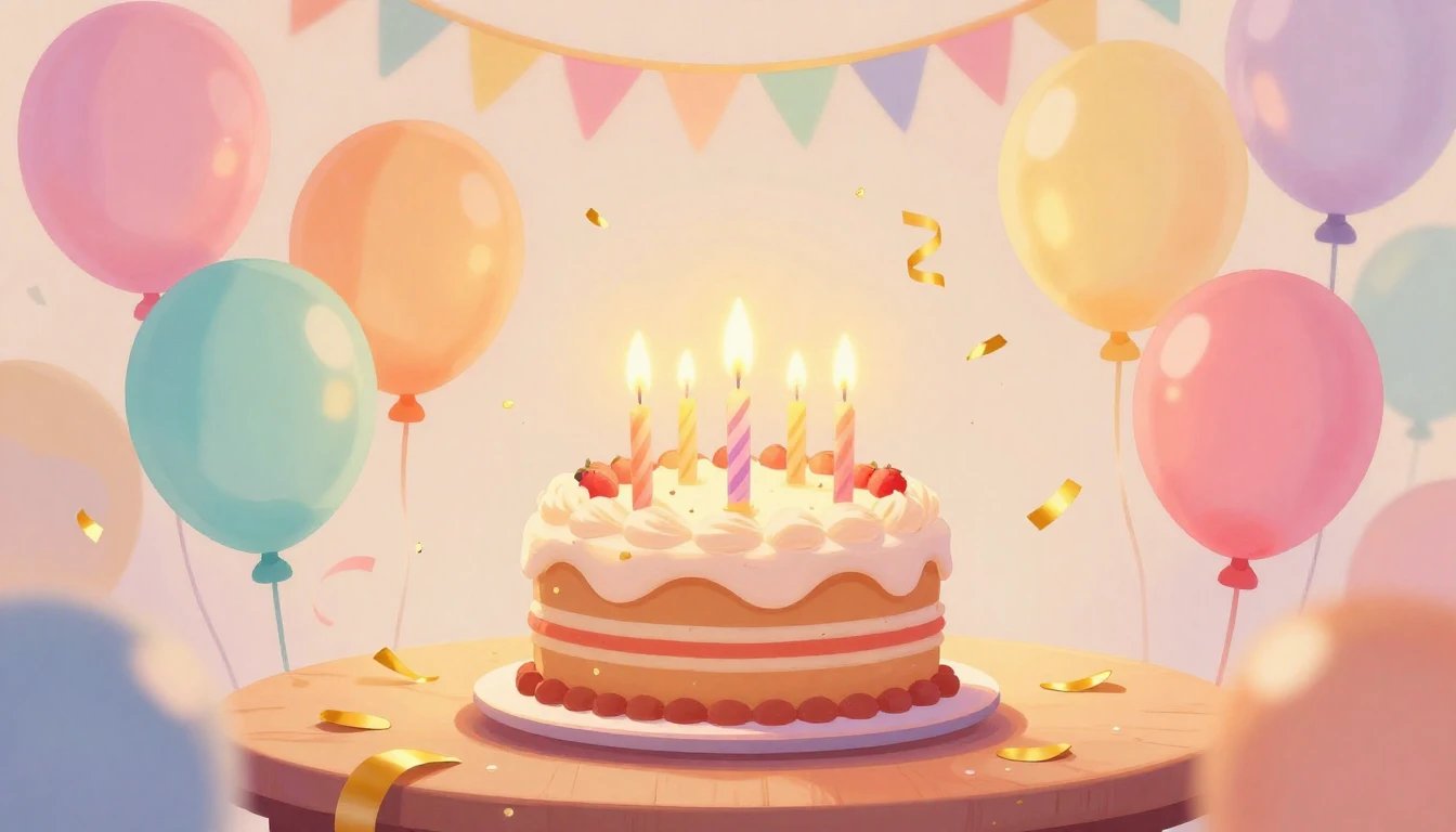 A vibrant and cheerful digital art illustration depicting a ...