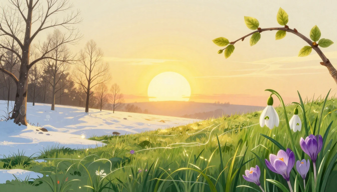 A beautiful and symbolic representation of the Spring Equino...