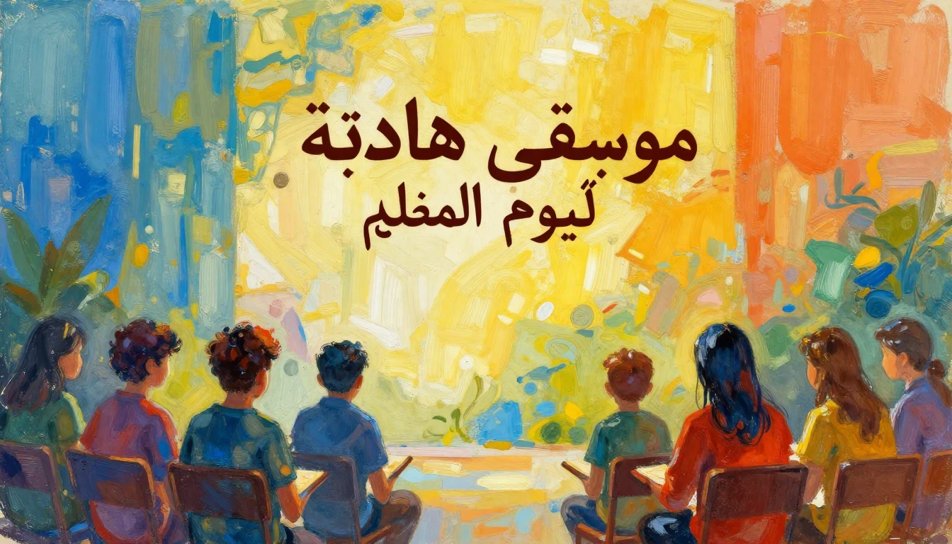 Album cover art for instrumental music about موسيقى هادئة لي...