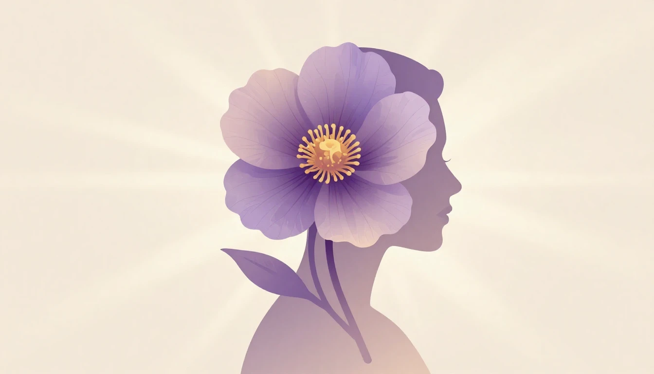 A minimalist and elegant composition featuring a stylized si...