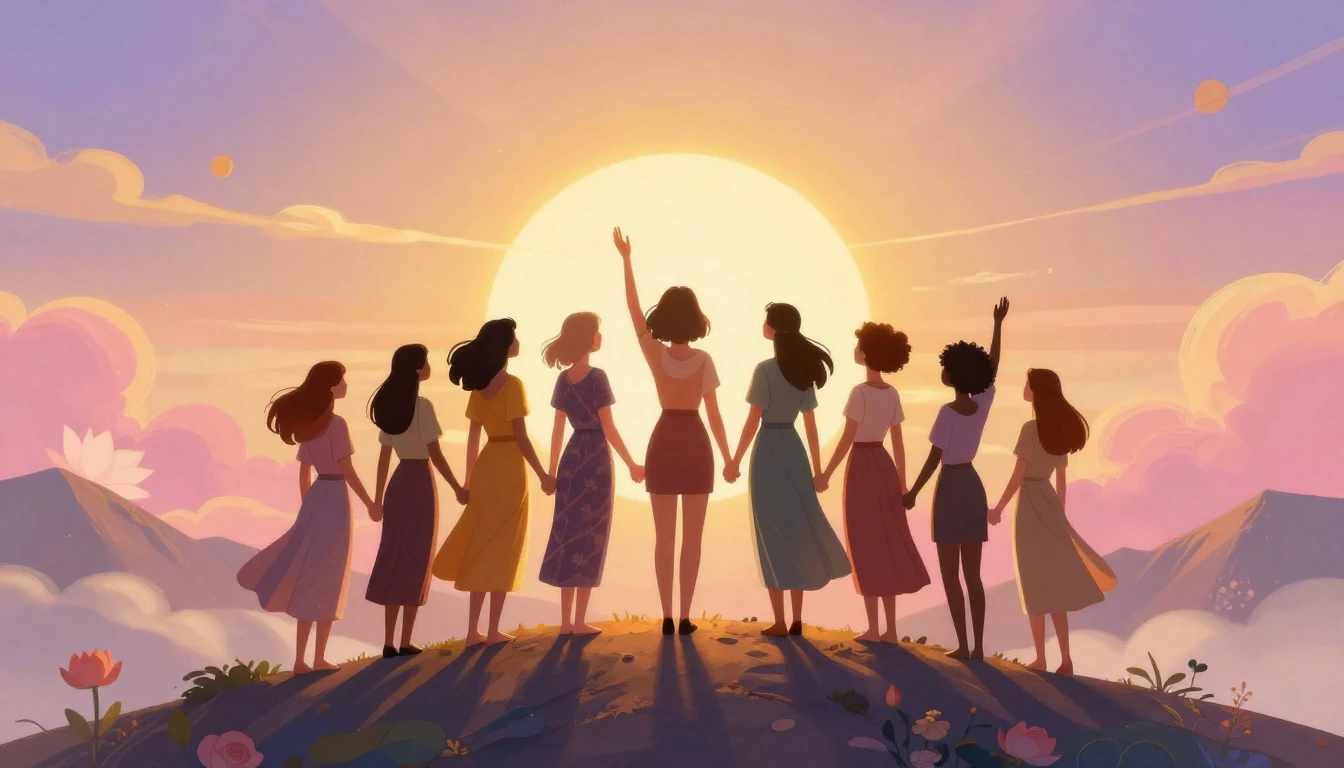 An inspiring and beautiful illustration celebrating Internat...