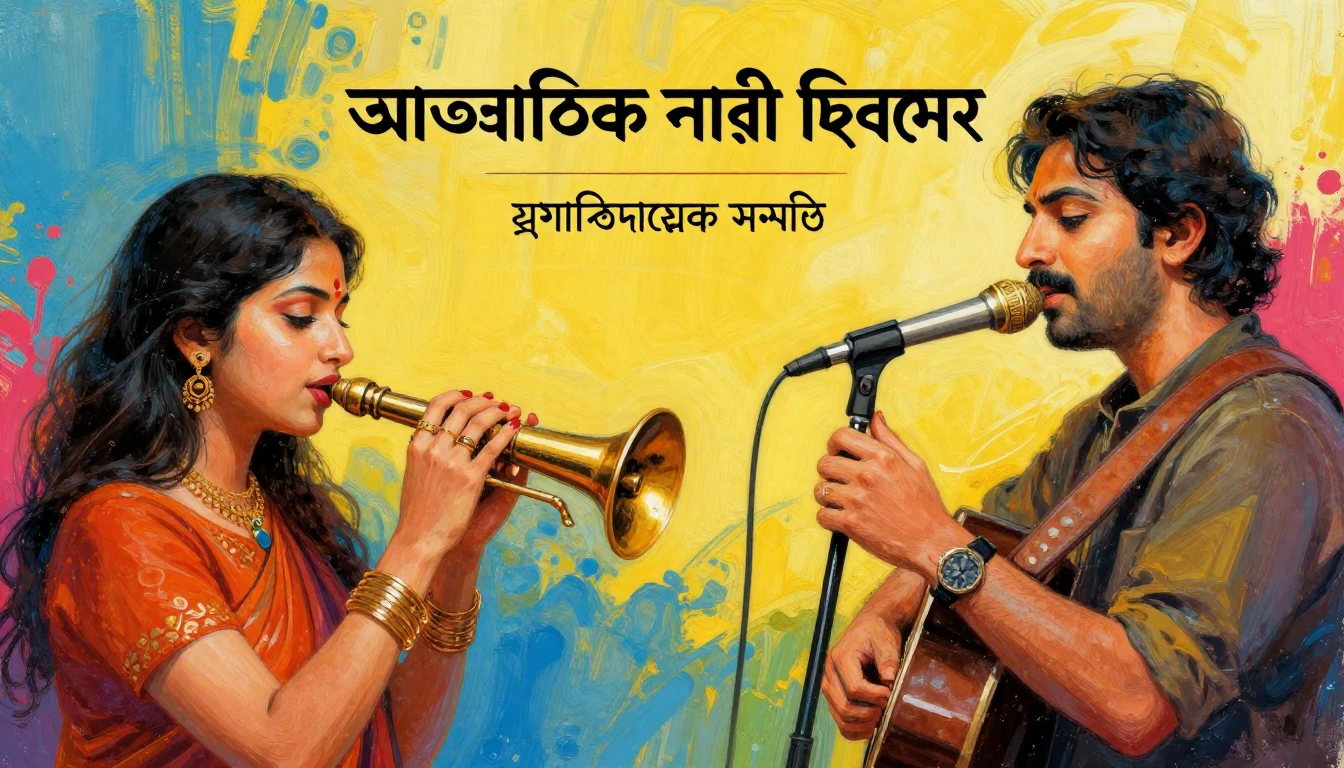 Album cover art for instrumental music about আন্তর্জাতিক নার...
