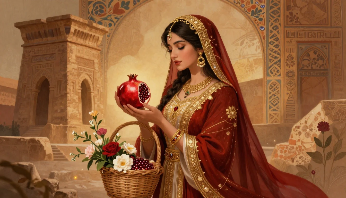 A romantic and artistic illustration representing the ancien...