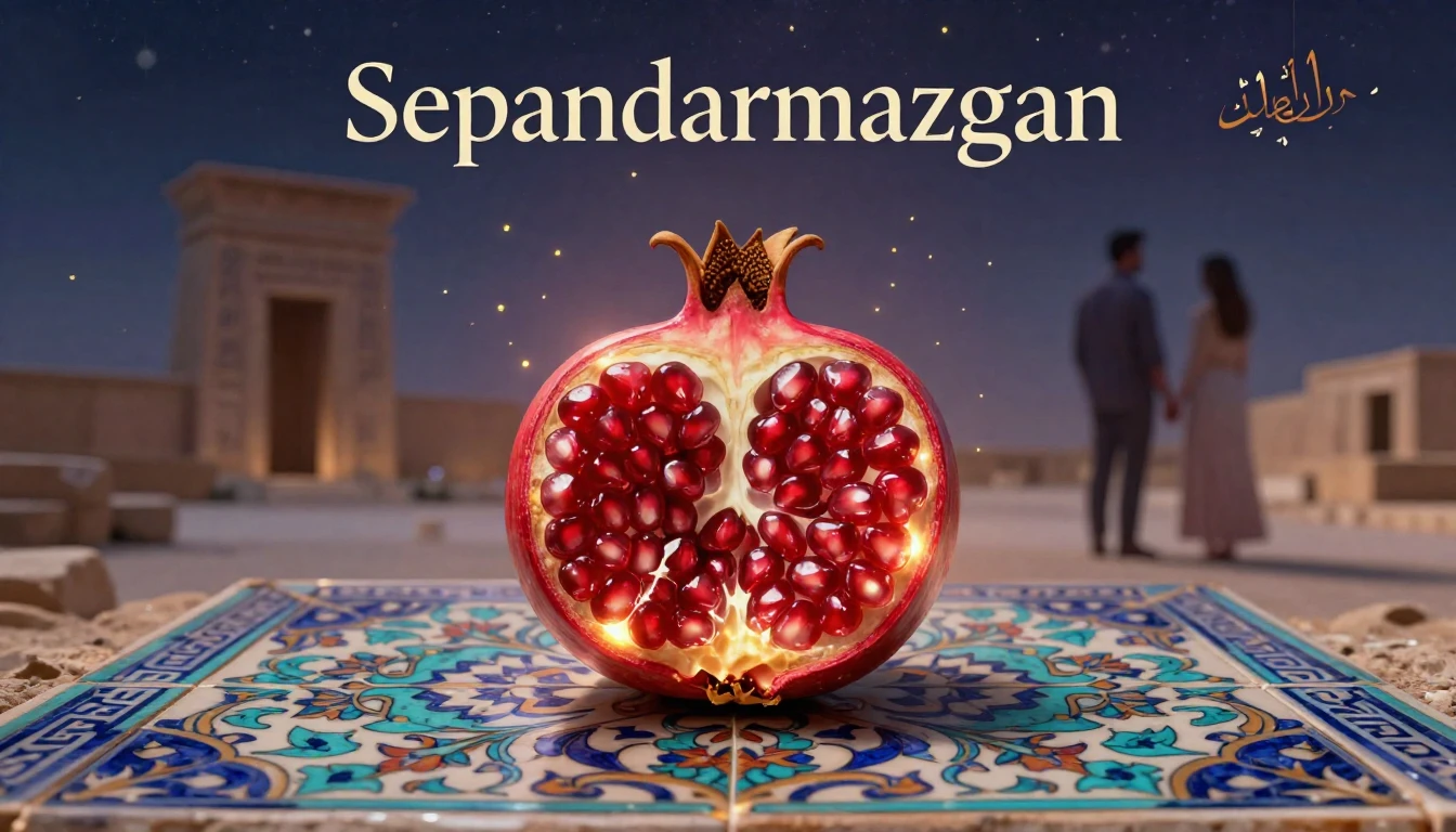 A romantic and conceptual album cover representing Sepandarm...