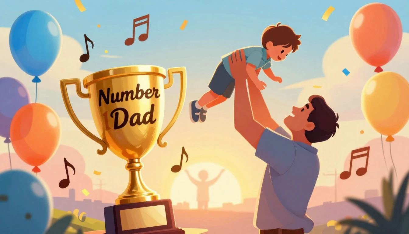 A vibrant and colorful digital illustration celebrating Fath...