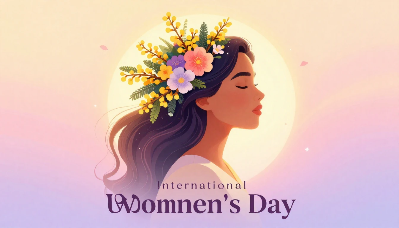 A vibrant and elegant digital art illustration celebrating I...