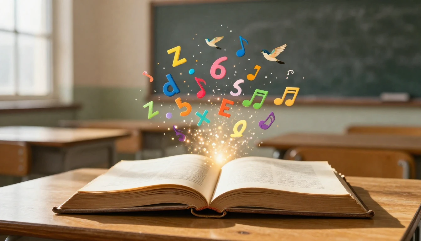 An artistic composition symbolizing education and growth. An...